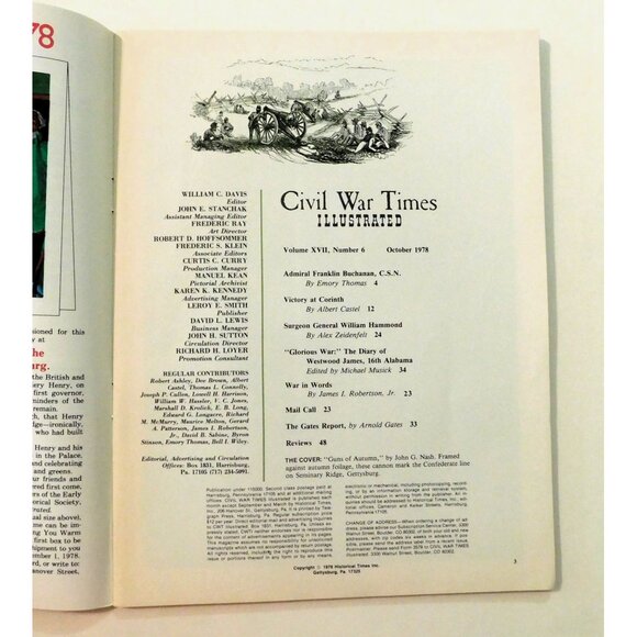 Civil War Times Illustrated Magazine October 1978 Battle at Corinth - Picture 3 of 4